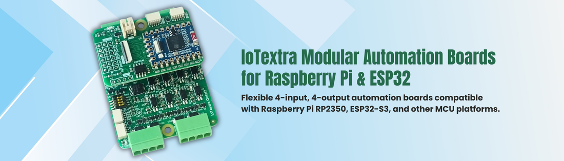 Modular Automation Made Easy: IoTextra Launches Stackable 4-In / 4-Out Expansion Boards