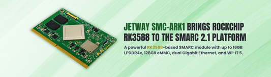 Standardized Edge AI Power: Jetway Drops the SMC-ARK1 SMARC 2.1 Module