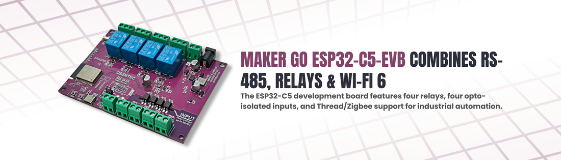 Dual-Band Wi-Fi 6 Meets Industrial Automation: Meet the Maker Go ESP32-C5 EVB