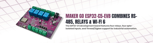 Dual-Band Wi-Fi 6 Meets Industrial Automation: Meet the Maker Go ESP32-C5 EVB