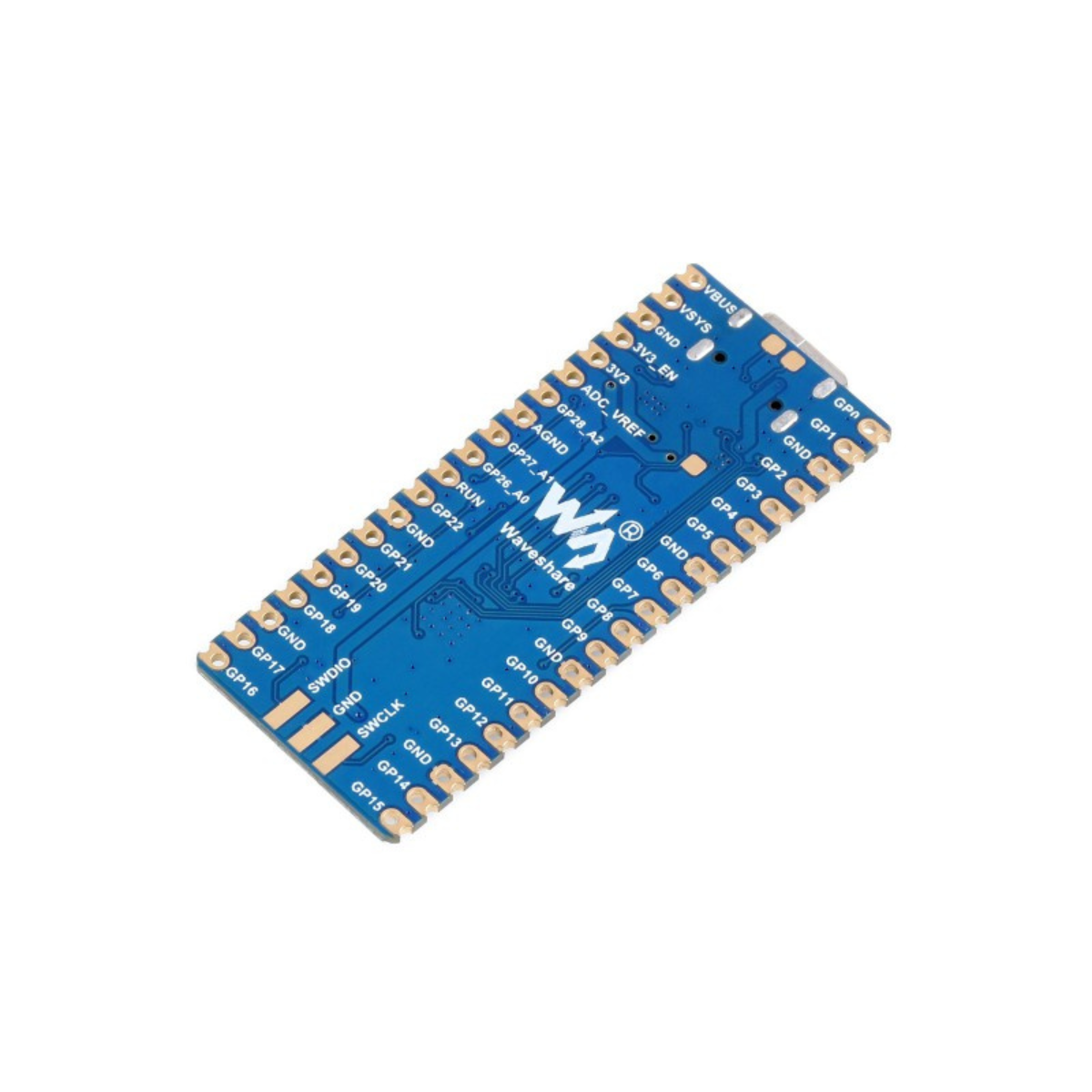 RP2040-Plus, a Pico-like MCU Board Based on Raspberry Pi MCU RP2040, Plus ver.