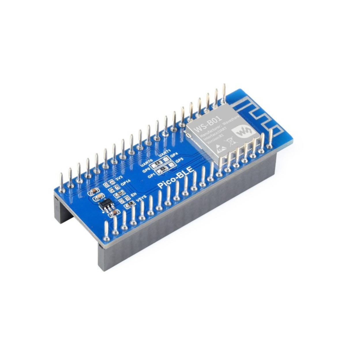 Pico-BLE Dual-Mode Bluetooth 5.1 Expansion Board for Raspberry Pi Pico