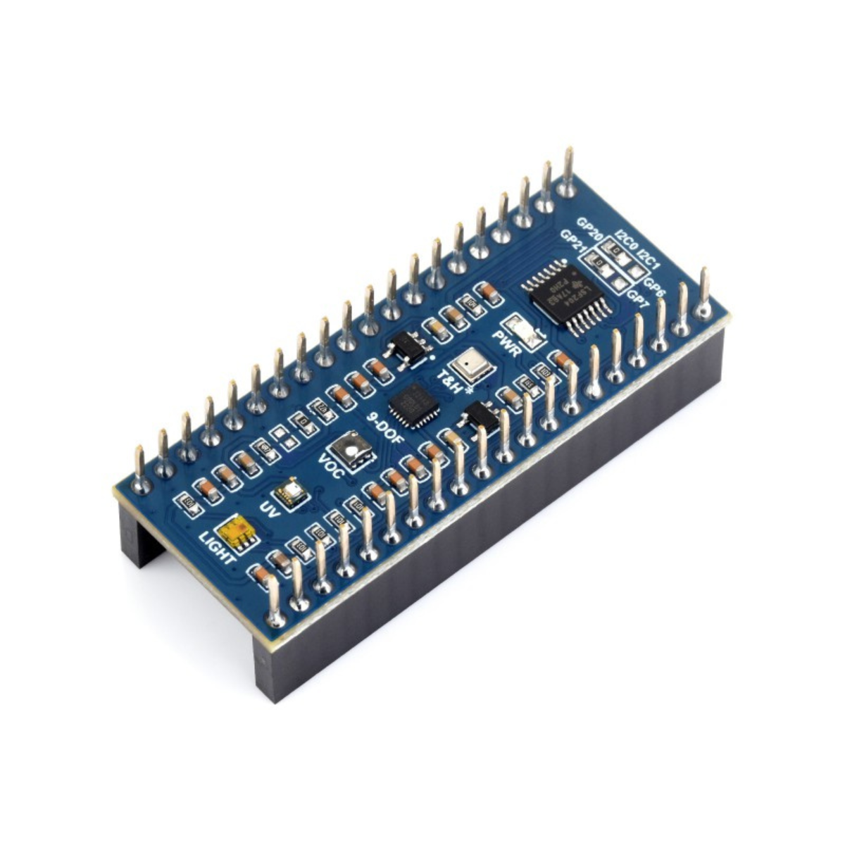 Environment Sensor Module for Raspberry Pi Pico (Multi-Sensor Weather & Motion Expansion Board)