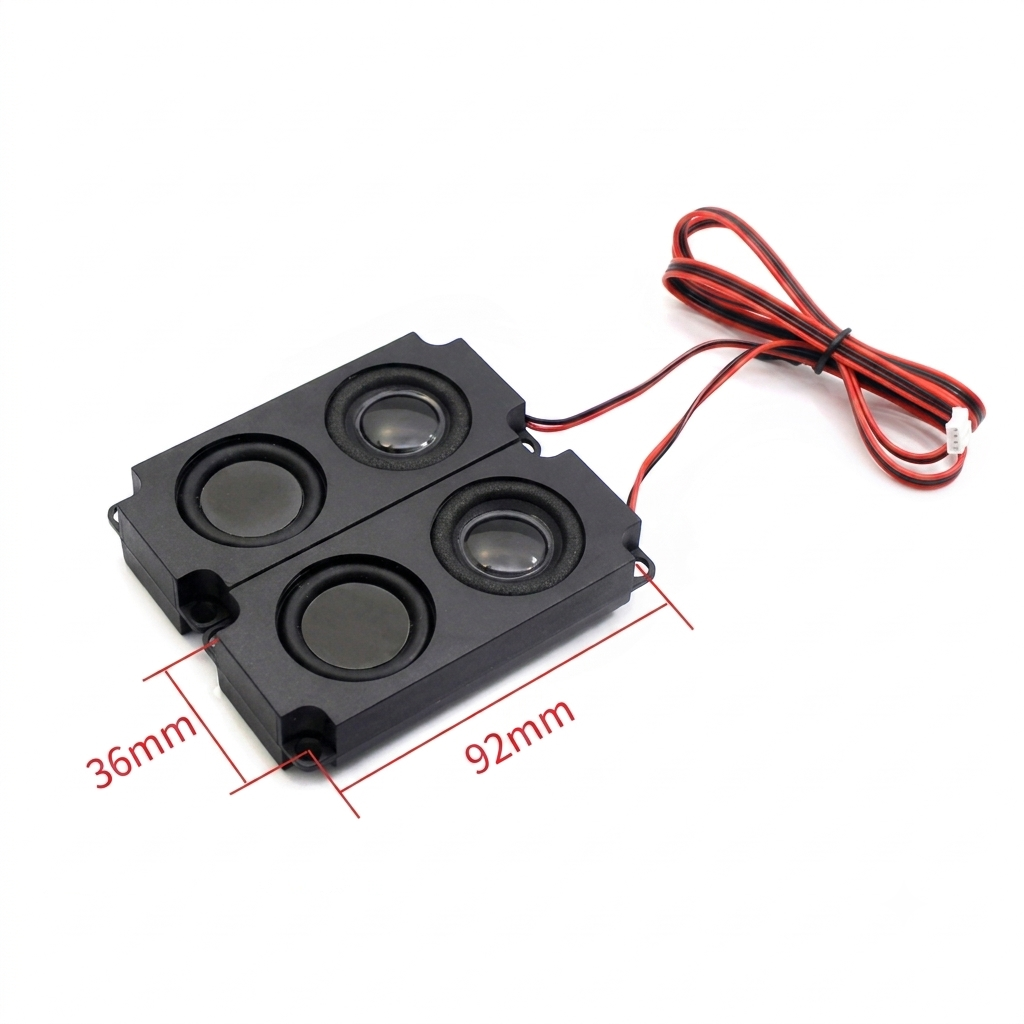 8Ω 5W High-Volume Stereo Speaker Pair with 4-Pin Connector Header